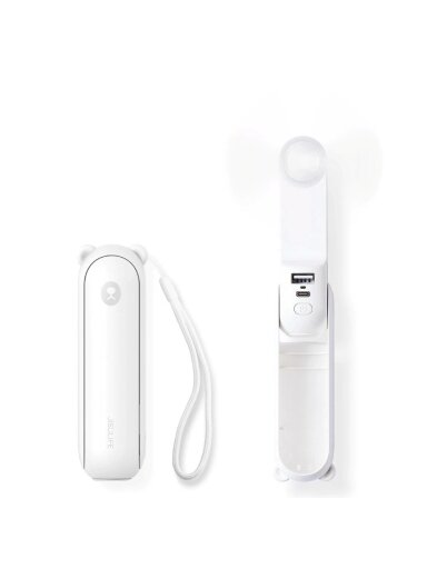 Rankinis ventiliatorius JisuLife 8 Plus, baltas