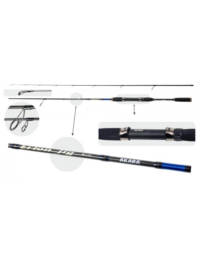 Jigo Spiningas Erion Jig TX-30 2-jų Dalių, Ilgis 2,10 m, Testas 5-25g