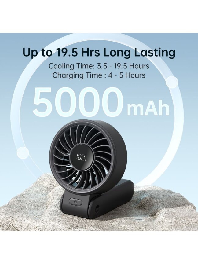 JisuLife Handheld Fan 7 Black 1