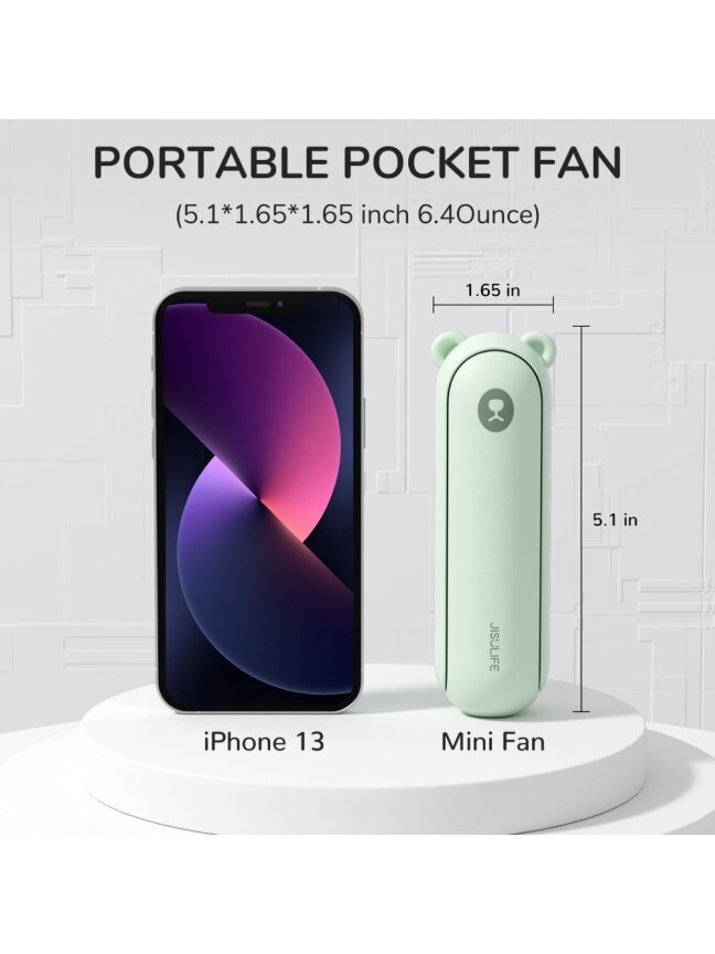 JisuLife Handheld Fan 8 Plus Green 7
