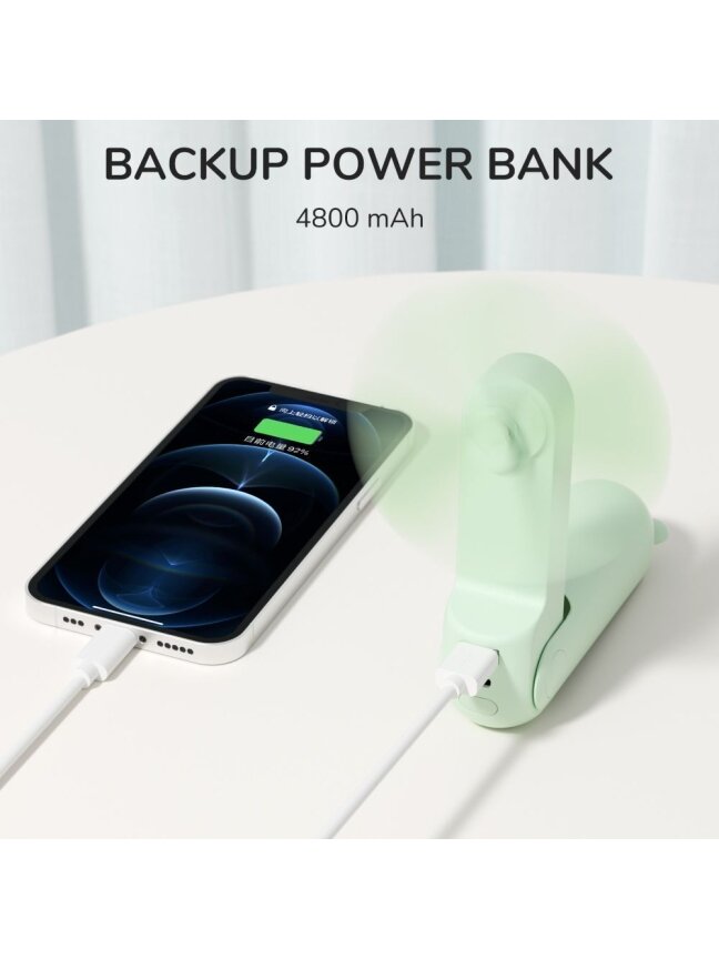 JisuLife Handheld Fan 8 Plus Green