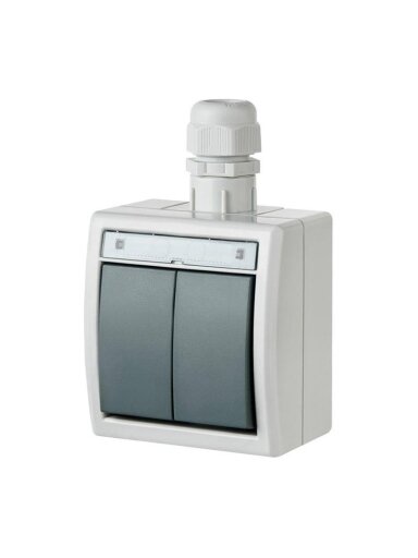 Jungiklis ELEKTRO-PLAST AQUANT, 2 klav., IP65
