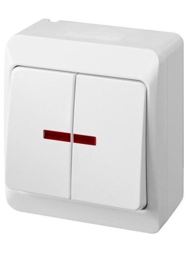 Jungiklis ELEKTRO-PLAST HERMES, 2 klav., IP44