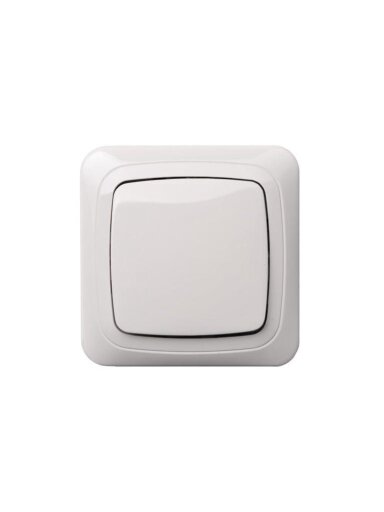Jungiklis LIREGUS ALFA, baltos spalvos, IP44