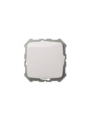 Jungiklis LIREGUS ALFA, baltos spalvos, IP44