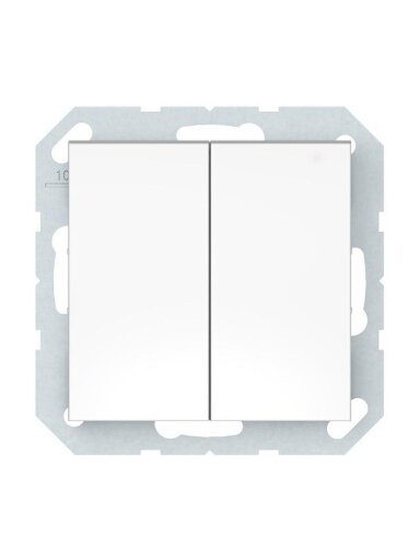 Jungiklis VILMA QR1000, 2 klav., baltos spalvos, IP44