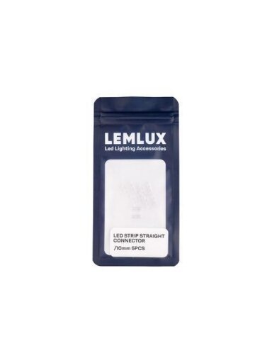JUNGTIS LEMLUX LED JUOSTOS TIESINĖ 10MM 5VNT