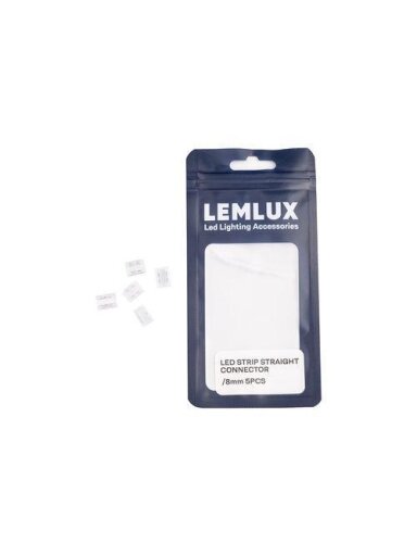 JUNGTIS LEMLUX LED JUOSTOS TIESINĖ 8MM 5VNT