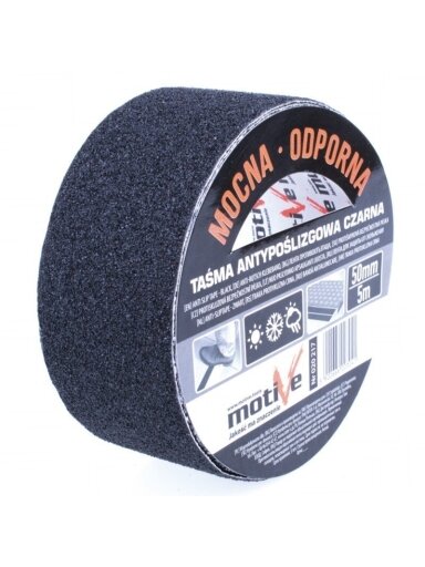 Juosta laiptams neslystanti, juoda 50mm/5m Motive Juosta laiptams neslystanti, juoda 50mm/5m Motive