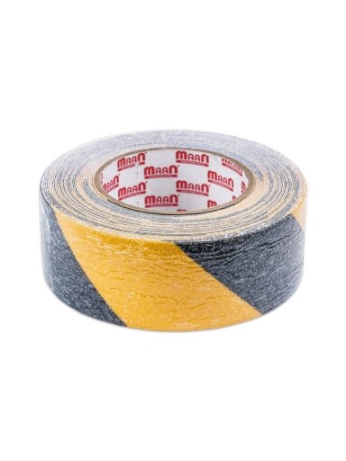 Juosta neslystanti geltonai juoda 50 mm x 10 m MAAN (4717)