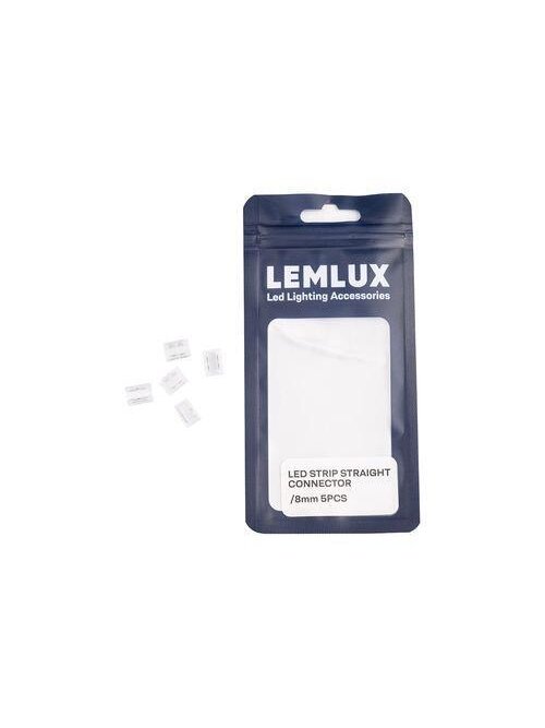 JUNGTIS LEMLUX LED JUOSTOS TIESINĖ 8MM 5VNT 1 JUNGTIS LEMLUX LED JUOSTOS TIESINĖ 8MM 5VNT 1