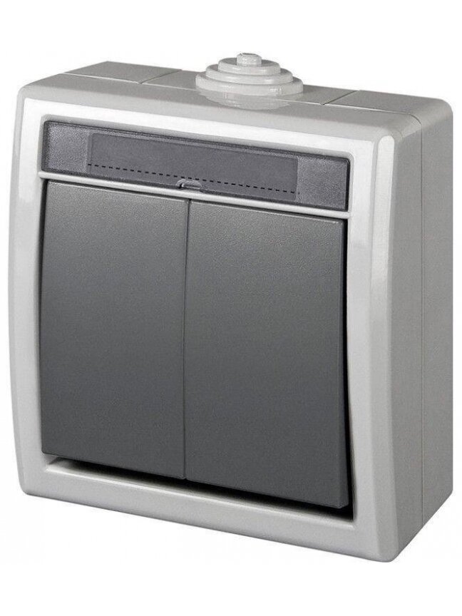 Jungiklis ELEKTRO-PLAST AQUANT, 2 klav., IP55 Jungiklis ELEKTRO-PLAST AQUANT, 2 klav., IP55