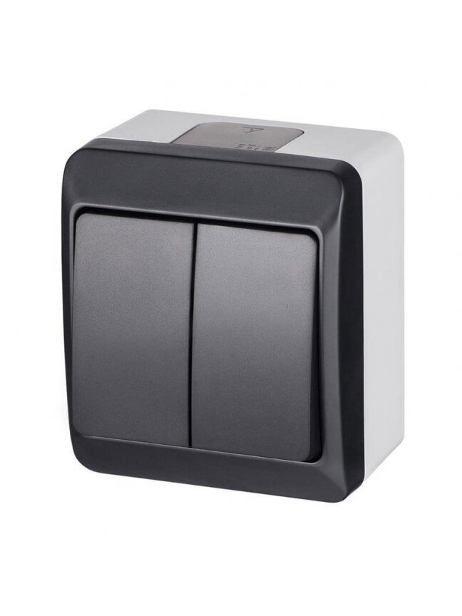Jungiklis ELEKTRO-PLAST HERMES, 2 klav., IP44 Jungiklis ELEKTRO-PLAST HERMES, 2 klav., IP44