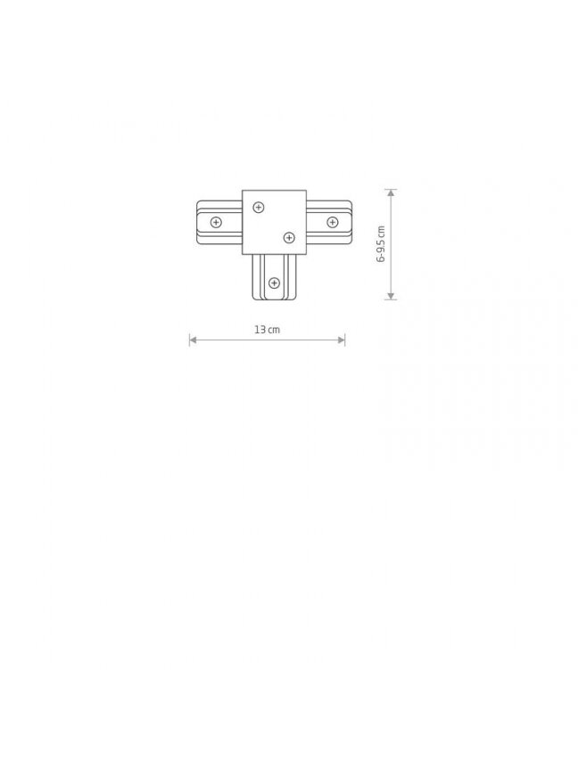 Jungtis Nowodvorski TRACK PROFILE RECESSED T-CONNECTOR 1 Jungtis Nowodvorski TRACK PROFILE RECESSED T-CONNECTOR 1