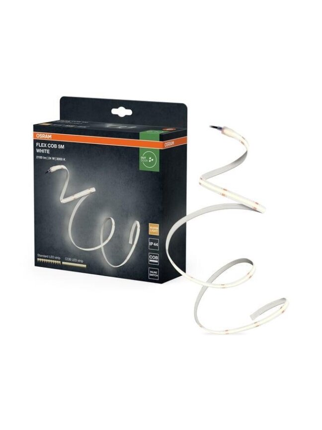 JUOSTA LED LAUKO FLEXCOB 24W 830IP44 5M 1 JUOSTA LED LAUKO FLEXCOB 24W 830IP44 5M 1