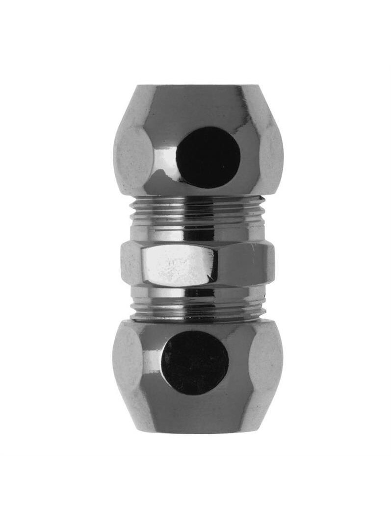 Jungtis, dviguba, 3/8"x 10 mm išoriniai sriegiai Jungtis, dviguba, 3/8"x 10 mm išoriniai sriegiai
