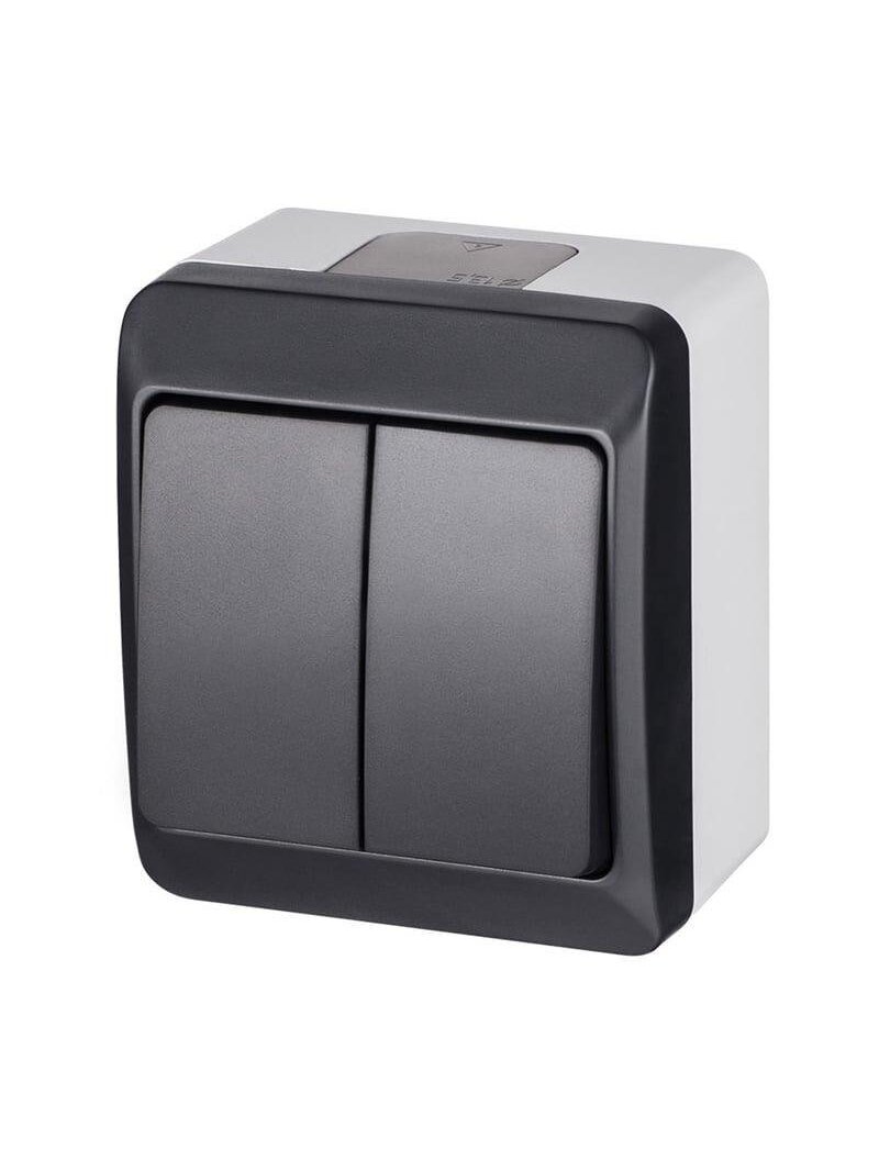 Jungiklis ELEKTRO-PLAST HERMES, 2 klav., IP44 Jungiklis ELEKTRO-PLAST HERMES, 2 klav., IP44