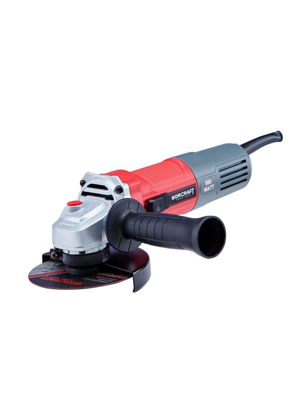 ⬡ Kampinis šlifuoklis 125 mm 850 W (AG08125P, WORCRAFT)
