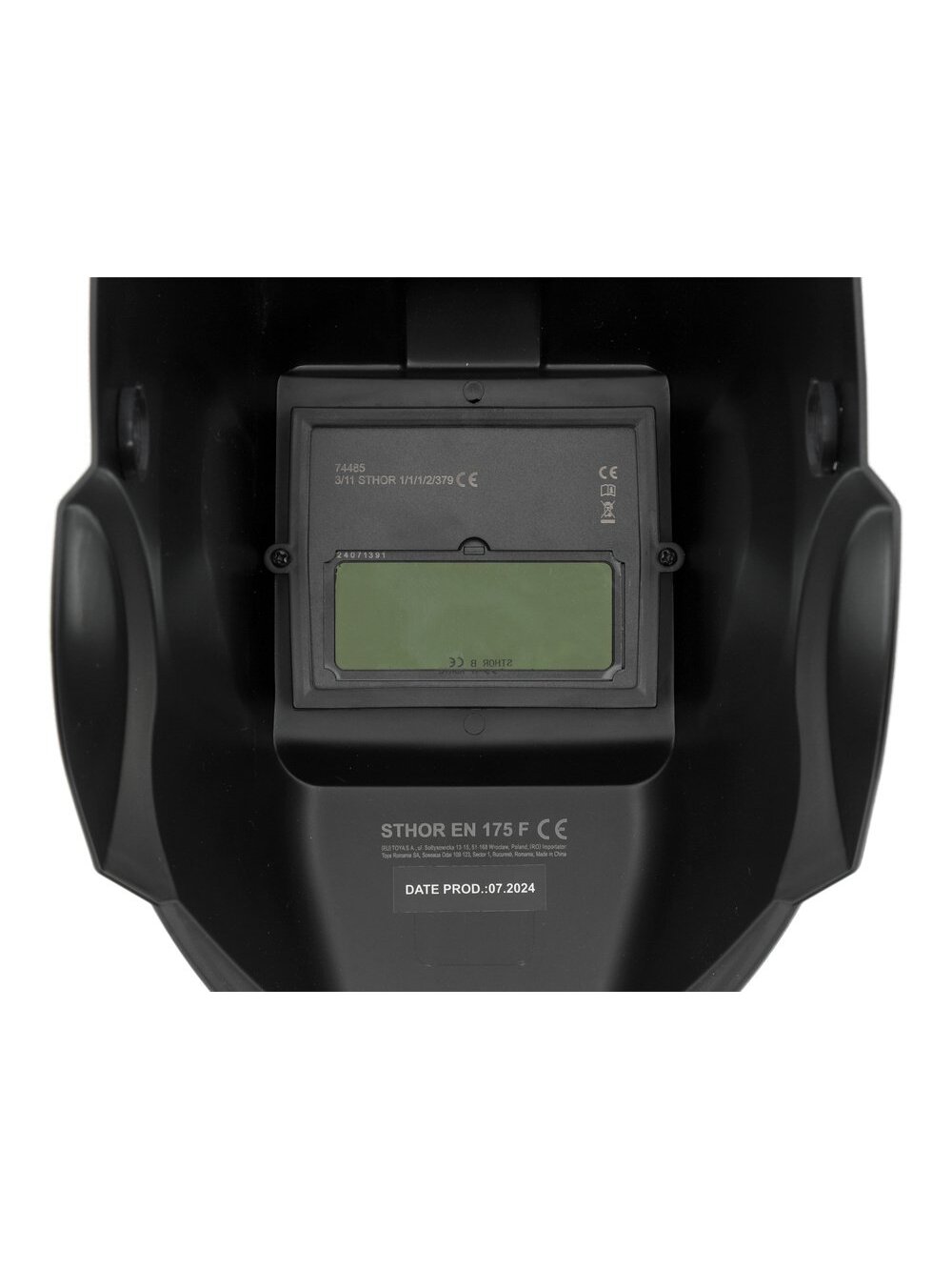Kaukė suvirintojo su automatiškai tamsėjančiu (TRUE COLOR) filtru CE 90x35mm Sthor 5 Kaukė suvirintojo su automatiškai tamsėjančiu (TRUE COLOR) filtru CE 90x35mm Sthor 5