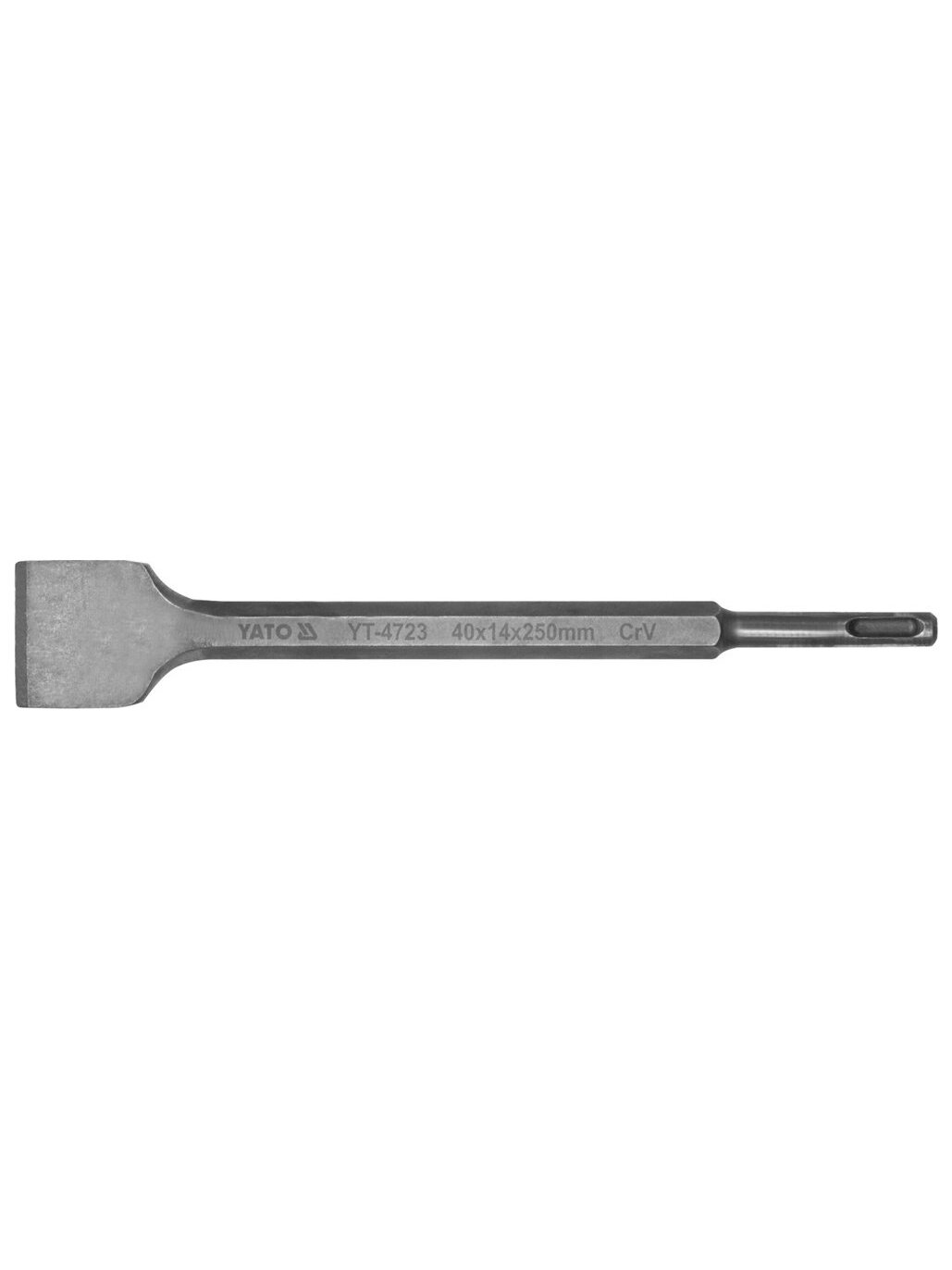 Kaltas perforatoriui plokščias SDS+ CrV 40x14x250mm Yato Kaltas perforatoriui plokščias SDS+ CrV 40x14x250mm Yato