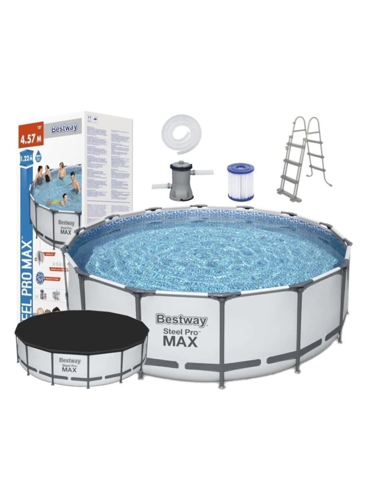 Karkasinis baseinas Bestway 56438 Steel Pro Max Set 457x122 cm 2
