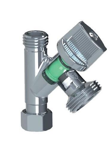 Kampinis ventilis 280010, 3/8"x3/8"x3/4" 1 Kampinis ventilis 280010, 3/8"x3/8"x3/4" 1