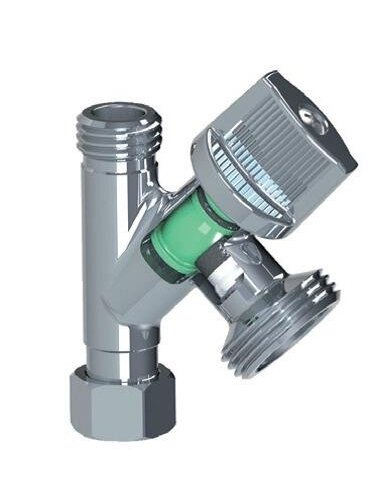 Kampinis ventilis 280020, 1/2"x1/2"3/4" 1