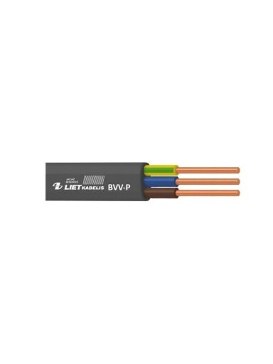 Kabelis BVV-P, 3 x 1,5 mm², 100m