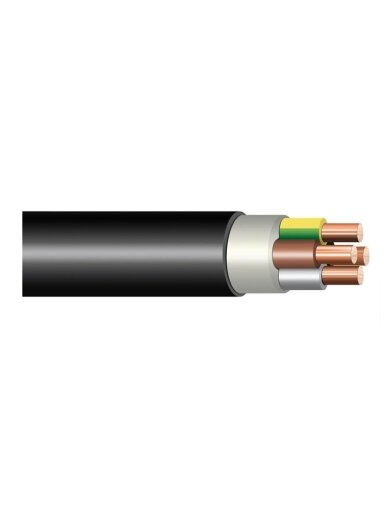 Kabelis CYKY-L, 4 x 6 mm², 100m