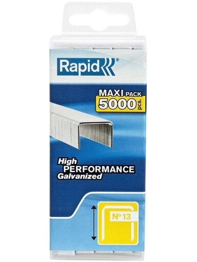 Kabės Rapid, tipas 13; 10,6 x 6 mm; 5000 vnt