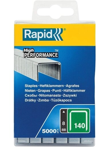 Kabės Rapid, tipas 140; 10,6 x 8 mm; 5000 vnt
