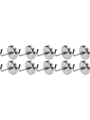 Kabliukai magnetiniai 10 vnt. Yato (YT-08690)