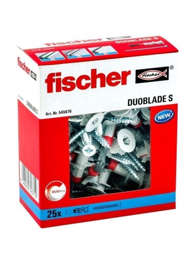 Kaištis Fischer DuoBlade, 29 mm x 4.5 mm, 25 vnt.