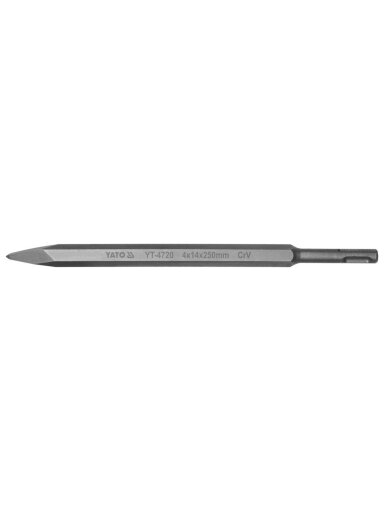 Kaltas perforatoriui smailas SDS+ CrV 4x14x250mm Yato