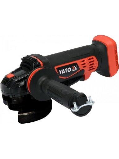 Kampinis šlifuoklis akumuliatorinis 18V Li-ion, d-125mm (be akumuliatoriaus) Yato | M14, 10000 aps/min