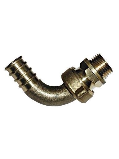 Kampinis sujungimas žarnai, 1/2 IN x 18 mm, išor. srieg.