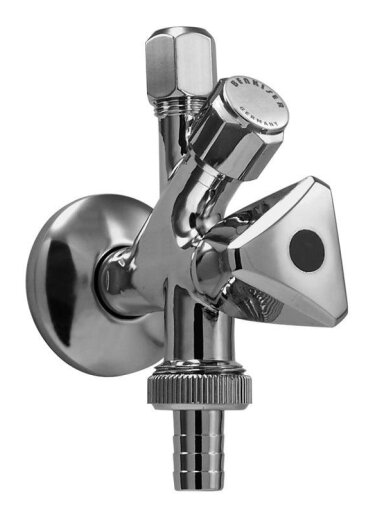 Kampinis ventilis, 1/2"x3/8"x3/4"