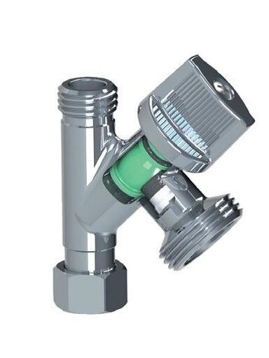 Kampinis ventilis 280020, 1/2"x1/2"3/4"