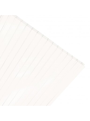 Kanalinis polikarbonatas Opal 10 mm (baltas) - 1,05 m - 2 m Kanalinis polikarbonatas Opal 10 mm (baltas) - 1,05 m - 2 m