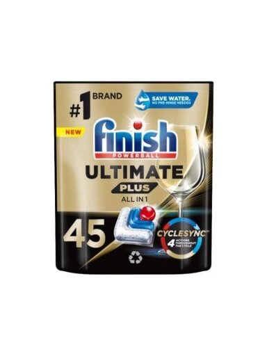 KAPS INDAPLOVIŲ FINISH ULTIM PLUS 45VNT