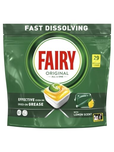 KAPSULĖS IND FAIRY ALLINONE LEMON 29VNT