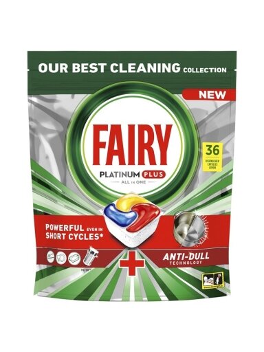 KAPSULĖS IND FAIRY PLAT PLUS LEMON 36VNT