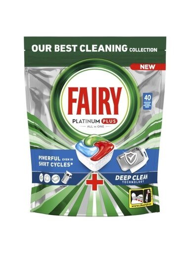 KAPSULĖS IND FAIRY PLATPLUS DCLEAN 40VNT