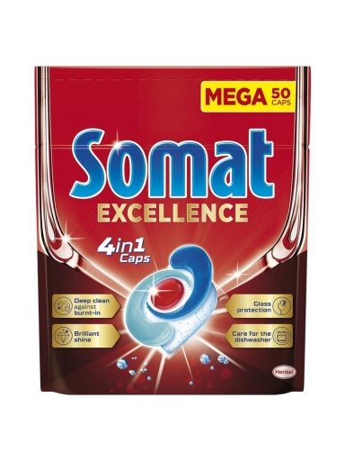 KAPSULĖS INDAPLOV SOMAT EXCELLENCE 50VNT