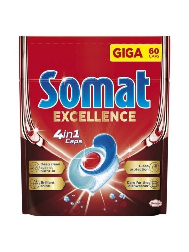KAPSULĖS INDAPLOV SOMAT EXCELLENCE 60VNT