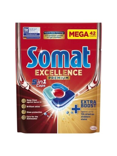 KAPSULĖS INDAPLOVIŲ SOMAT PREMIUM 42VNT
