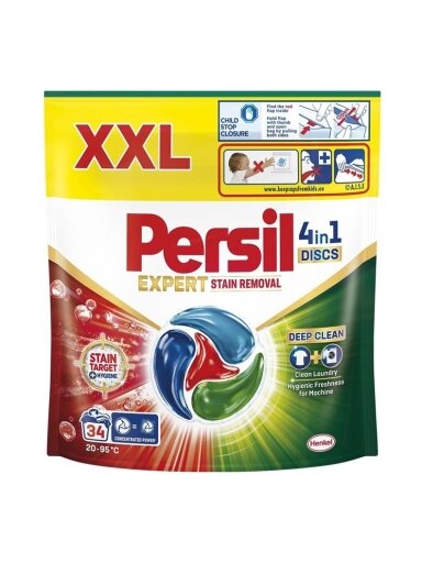 KAPSULĖS SK PERSIL DISCS STAIN REM 34VNT