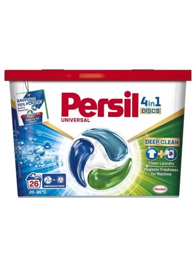 KAPSULĖS SKALB PERSIL DISCS WHITE 26VNT