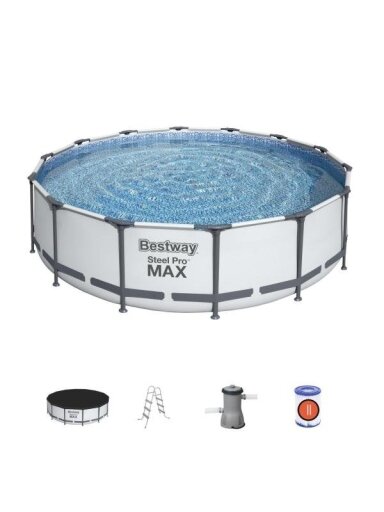 Karkasinis baseinas Bestway 56950 Steel Pro Max Set 427x107 cm