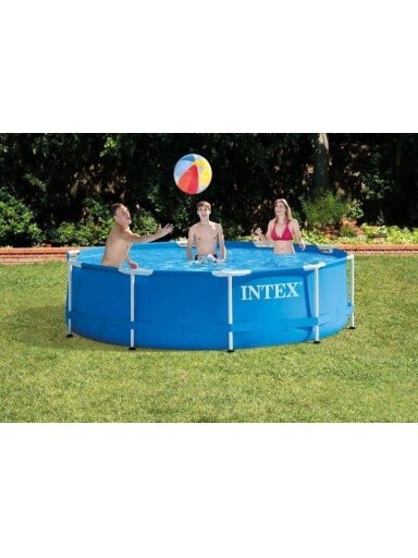 Karkasinis baseinas Intex, 457 x 457 x 122 cm